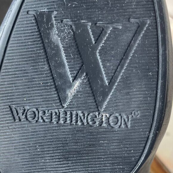 Worthington Women's Hidden Platform Leather Ankle Bootie Spiked Heel Zip Sz 9.5M - Picture 7 of 9